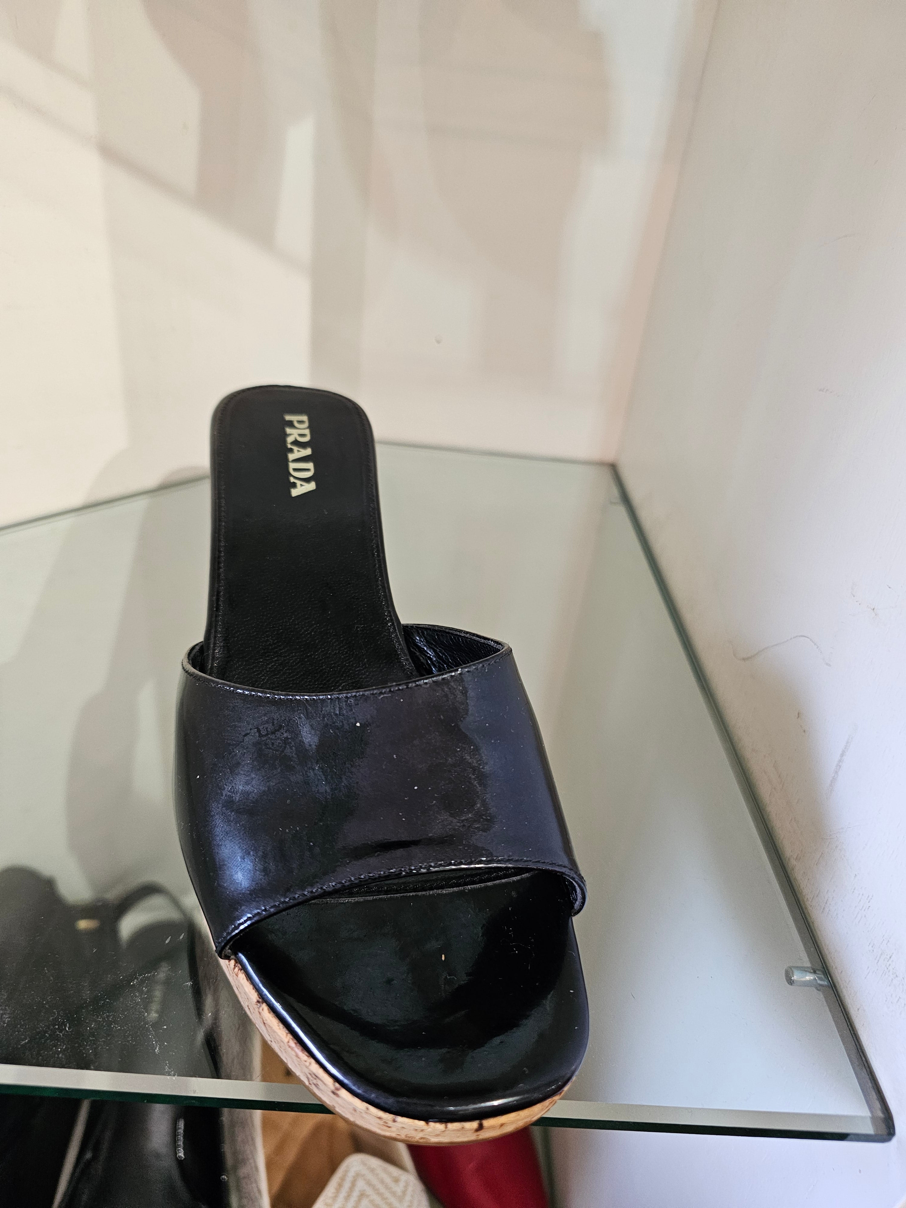 Prada wedge slipper